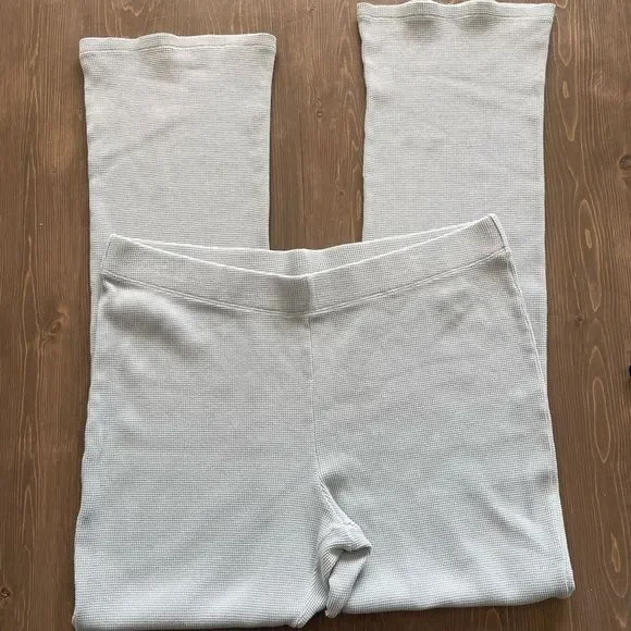 Wilfred Parker Pant Waffle Knit Organic Cotton Lounge Pants in Dream Blue XL - Picture 3 of 7